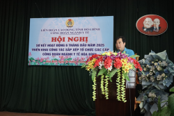 HỘI NGHỊ SƠ KẾT HOẠT ĐỘNG CÔNG ĐOÀN 6 THÁNG ĐẦU NĂM 2025